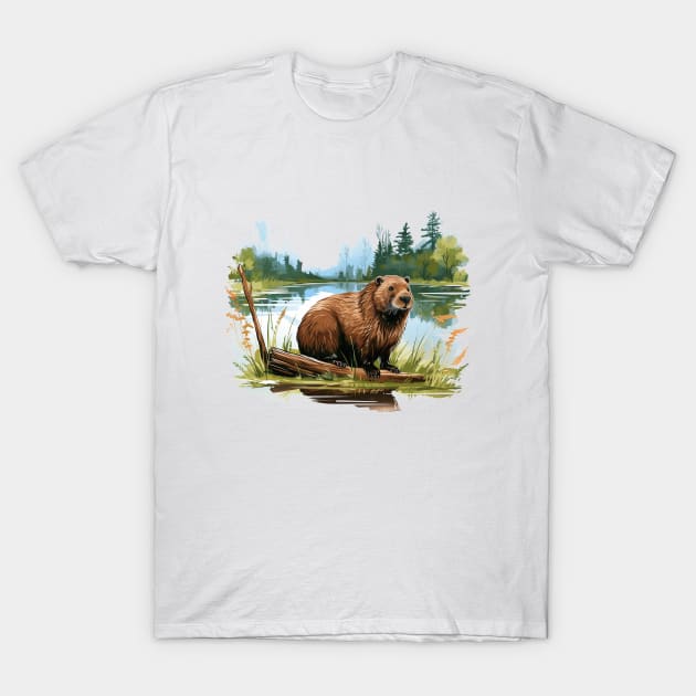 I Love Beaver T-Shirt by zooleisurelife